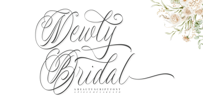 Newly Bridal Font Poster 1