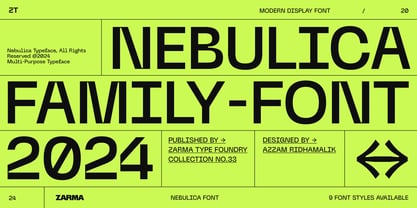 Nebulica Font Poster 1