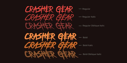 Crasher Gear Font Poster 8
