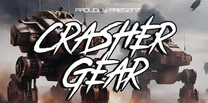 Crasher Gear Font Poster 1