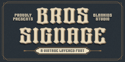 Bros Signage Font Poster 1