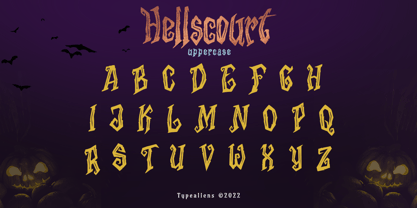 Hellscourt Font Poster 7