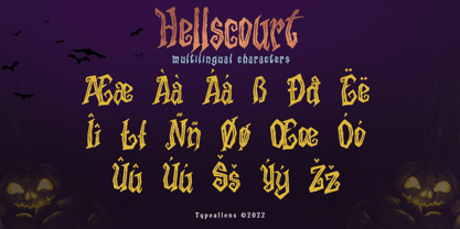 Hellscourt Font Poster 10