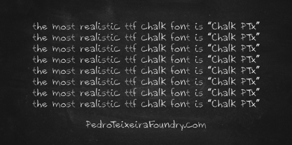 Chalk PTx Font Poster 4