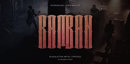 Ramban Display Font Font Poster 1