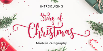 Story of Christmas Font Poster 1