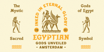 Anubis Mythical Font Poster 2