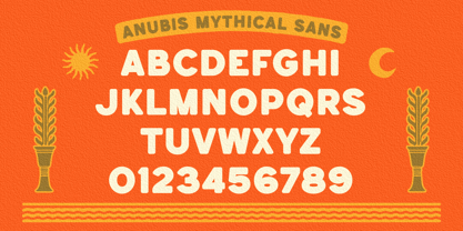 Anubis Mythical Font Poster 12