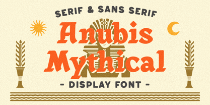 Anubis Mythical Font Poster 1