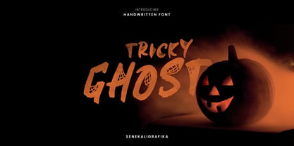 Tricky Ghost Font Poster 1