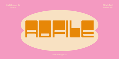 Adfile Font Poster 1