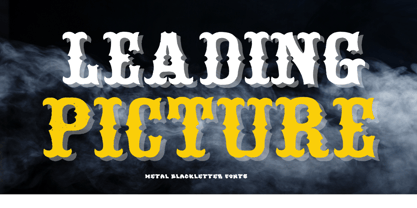 Leading Picture Font Poster 1