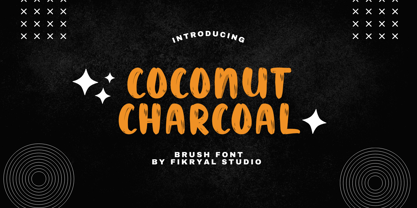 Coconut Charcoal Font Poster 1