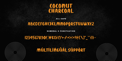 Coconut Charcoal Font Poster 11