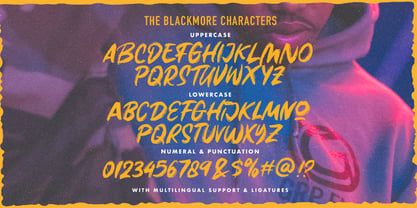 The Blackmore Font Poster 8