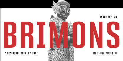 Brimons Font Poster 1