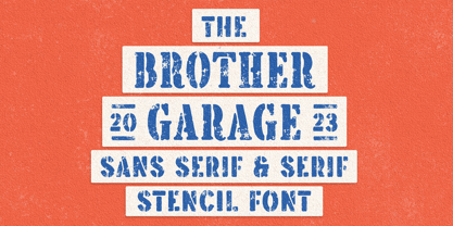 Brother Garage Font Poster 1