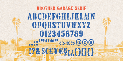 Brother Garage Font Poster 10