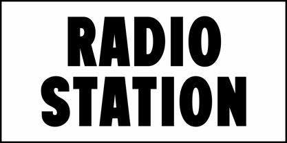 Radio Station JNL Font Poster 2