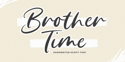 Brother Time Font Poster 1