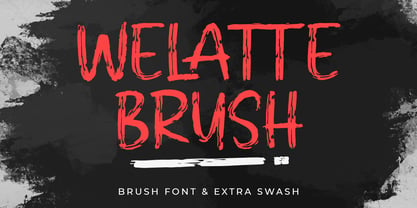 WELATTE BRUSH Font Poster 1