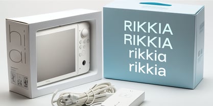 Rikkia Font Poster 14