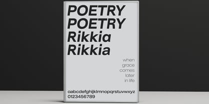 Rikkia Font Poster 12