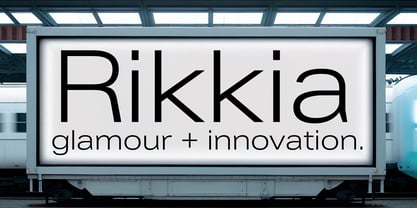 Rikkia Font Poster 2