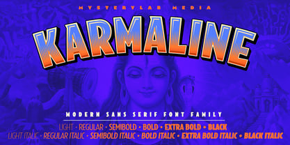 Karmaline Font Poster 2