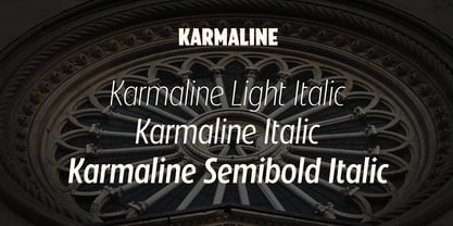 Karmaline Font Poster 8