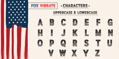 Fox Patriotic Font Poster 4