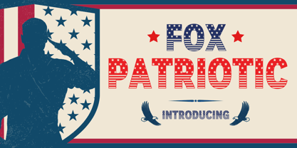 Fox Patriotic Font Poster 1