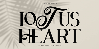 Lotus Heart Font Poster 1