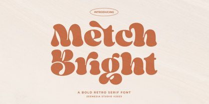 Metch Bright Font Poster 1