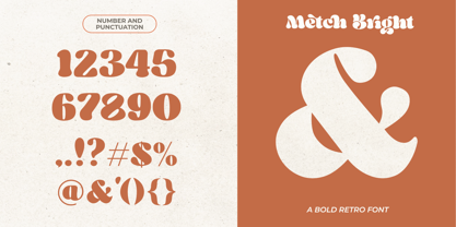 Metch Bright Font Poster 15