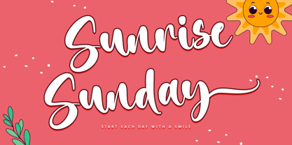 Sunrise Sunday Font Poster 1