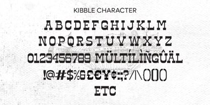 Kibble Font Poster 9