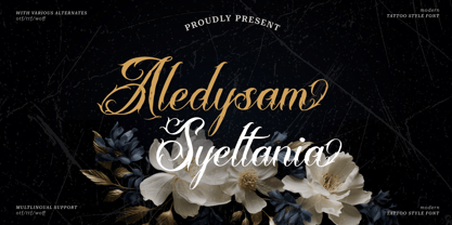 Aledysam Syeltania Font Poster 1