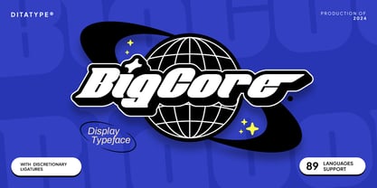 Big Core Font Poster 1