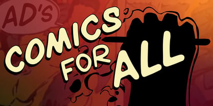 ADs Comics For All Font Poster 1