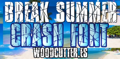 Break Summer Font Poster 1