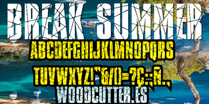 Break Summer Font Poster 4