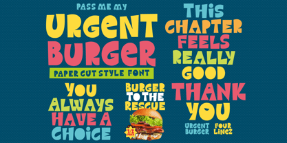 Urgent Burger Font Poster 10
