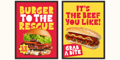 Urgent Burger Font Poster 7