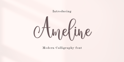 Ameline Font Poster 1