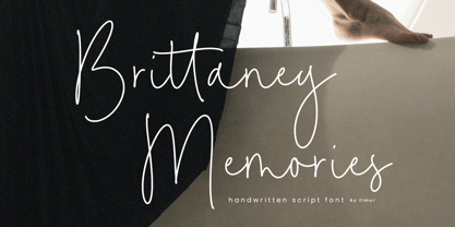 Brittaney Memories Font Poster 1