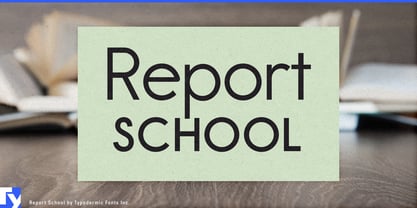 Report School Font Poster 1