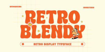 Retro Blendy Font Poster 1