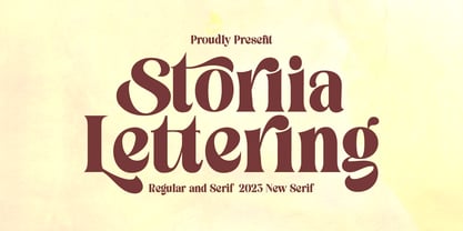 Storia Lettering Police Poster 1
