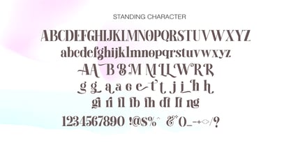 Standing Display Font Poster 8